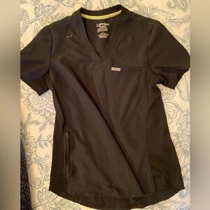 Landau Black Scrub Set